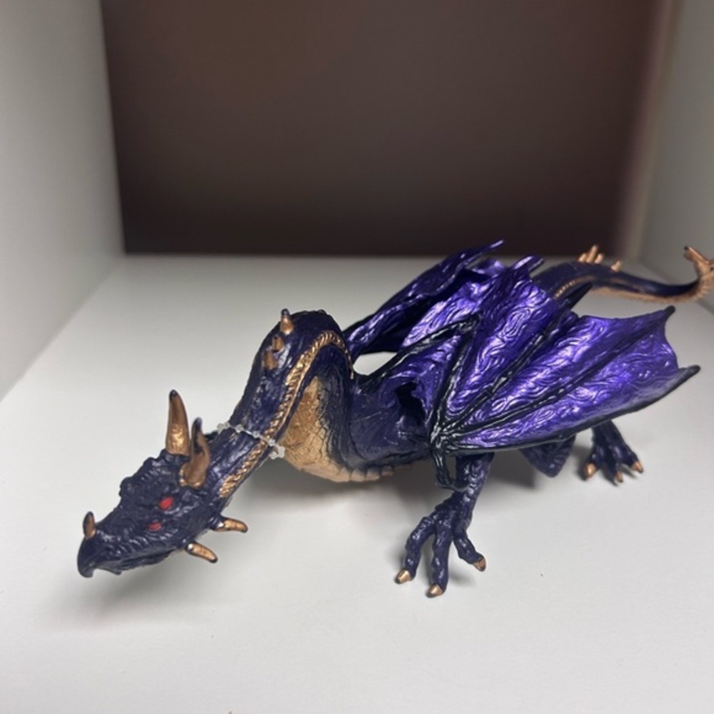 Purple and Gold‎ Dragon Figurine